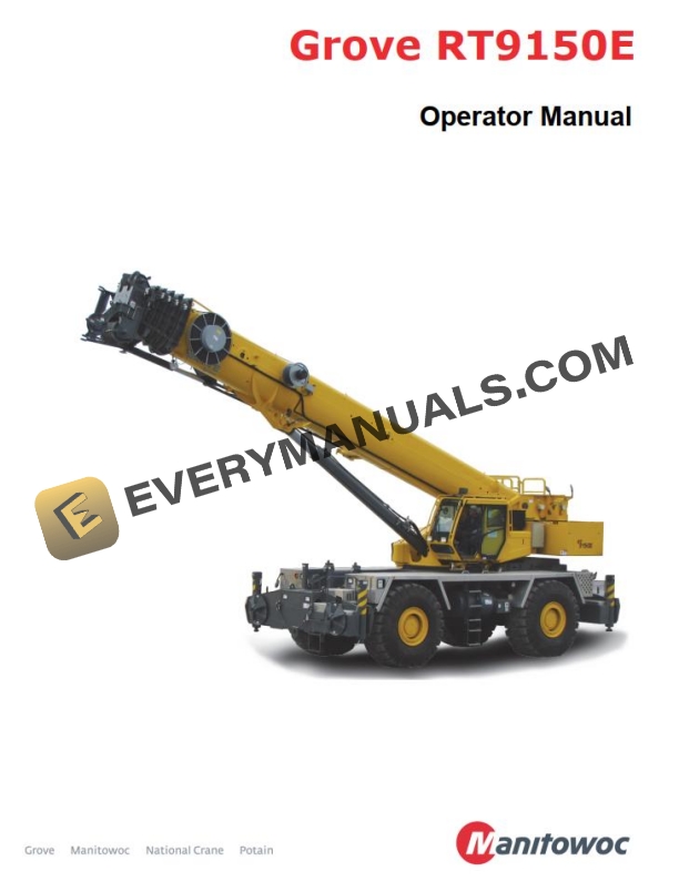Grove RT9150E Crane Operators, Service Manual 4 Grove RT9150E Crane Operator, Service Manual_1