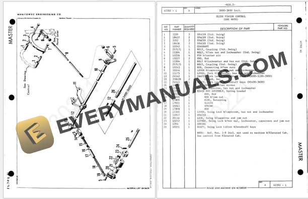 Manitowoc 3000W Crawler Parts Manual 5 Manitowoc 3000W Crawler Parts Manual_1