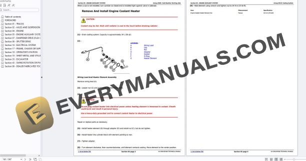 John Deere 790D 790D-LC 892D-LC Excavator Repair Technical Manual TM1396 PDF 5 John Deere 790D 790D-LC 892D-LC Excavator Repair Technical Manual TM1396 PDF - Image 3