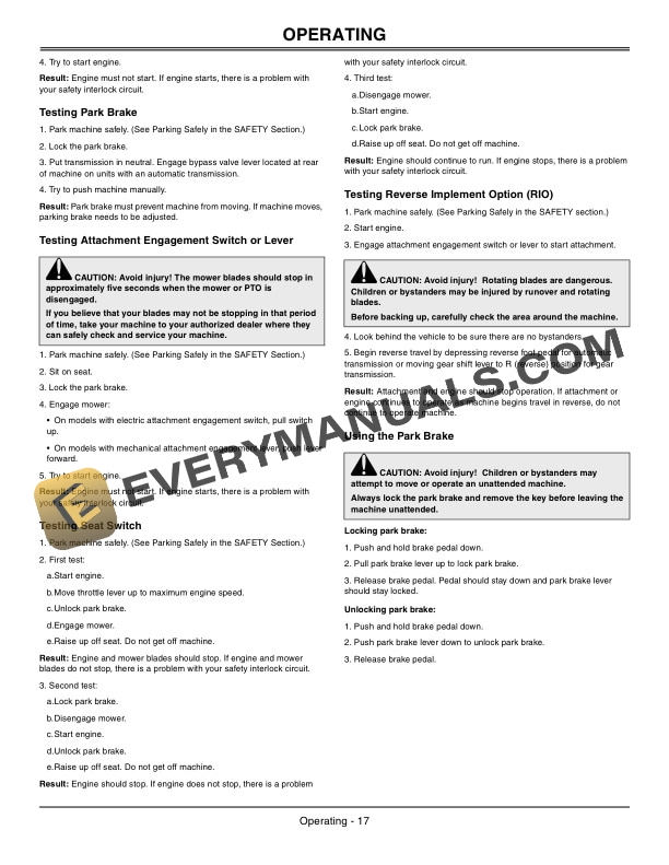 John Deere 100 Series Tractor Operator Manual OMGX23404 2