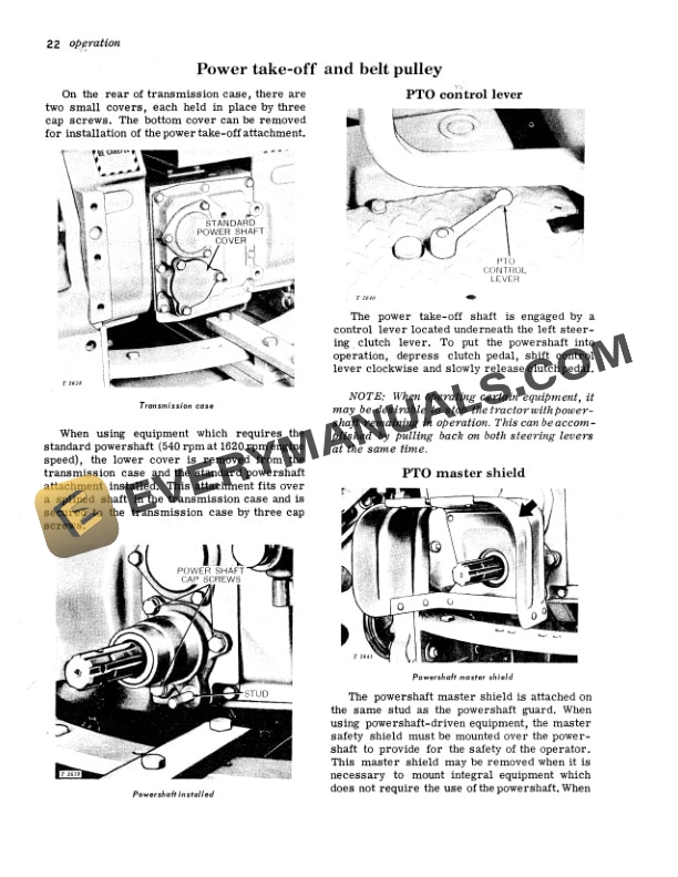 John Deere 1010 Tractor Operator Manual OMT15503 2