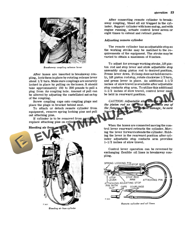 John Deere 1010 Tractor Operator Manual OMT15504 2