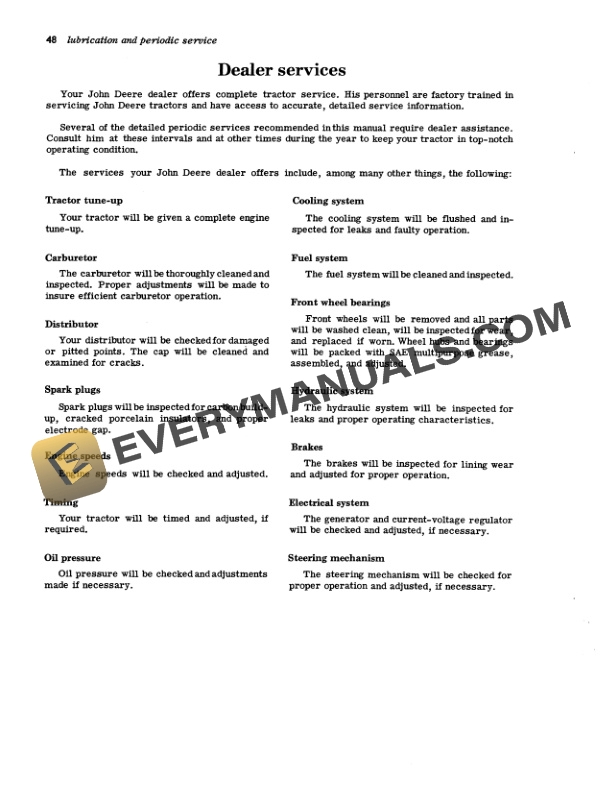 John Deere 1010 Tractor Operator Manual OMT15504 3