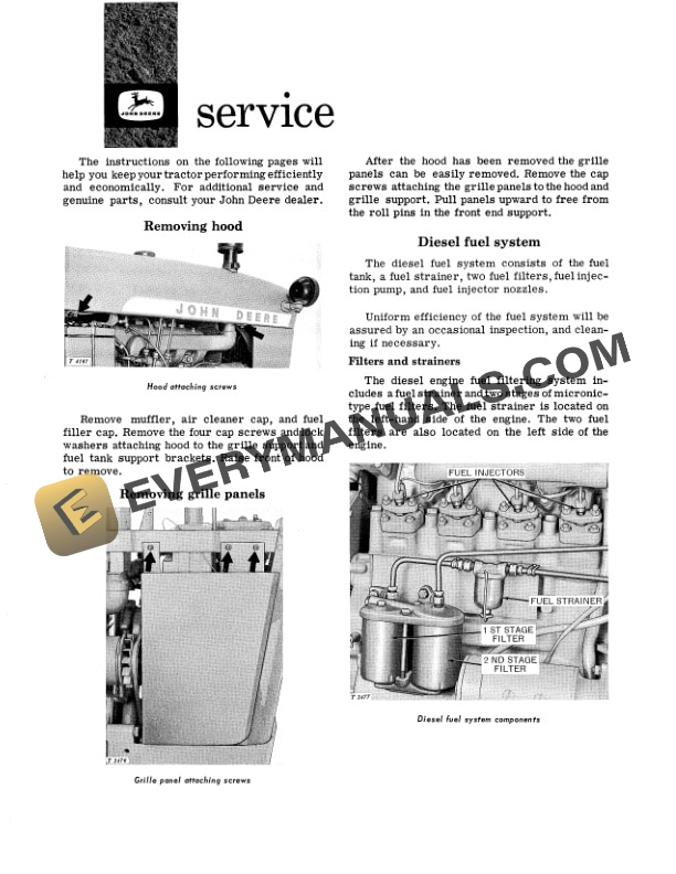 John Deere 1010 Tractor Operator Manual OMT17340 3