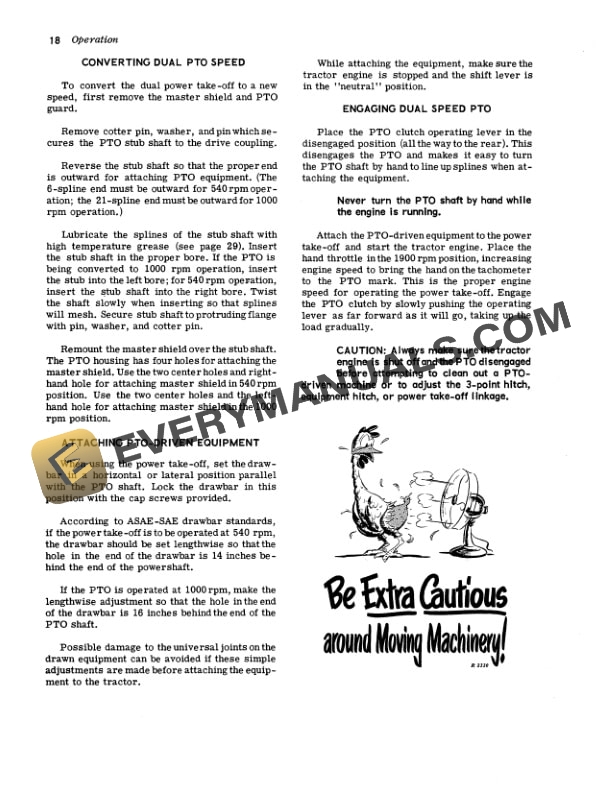 John Deere 1010 Tractor Operator Manual OMT19261 2