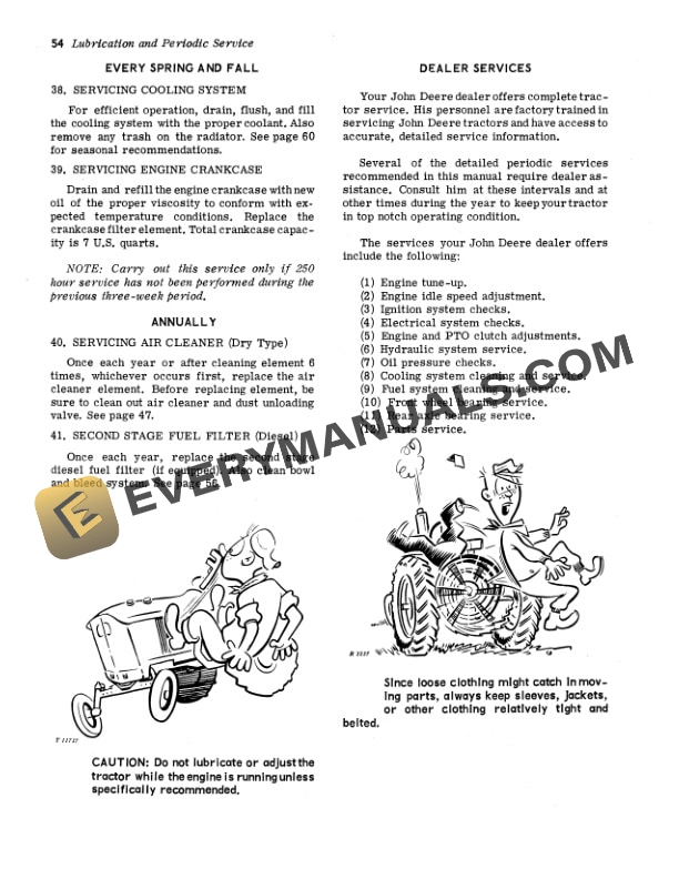 John Deere 1020 AND 2020 Tractor Operator Manual OMT26335 3