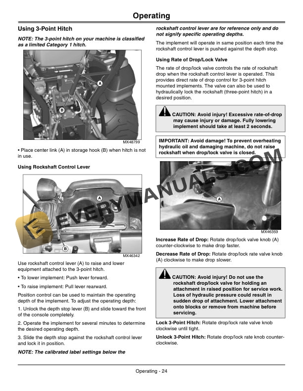 John Deere 1026R Compact Utility Tractor Operator Manual OMLVU23521 4 John Deere 1026r Compact Utility Tractors Operator Manuals OMLVU23521-2