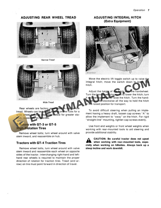 John Deere 112 Tractor Operator Manual OMM46322 2