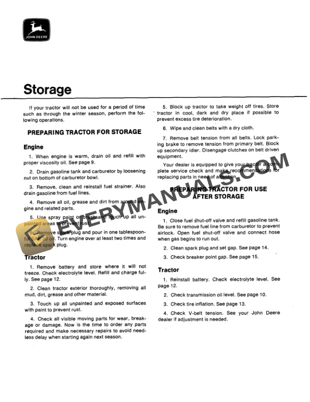 John Deere 112 Tractor Operator Manual OMM46322 3