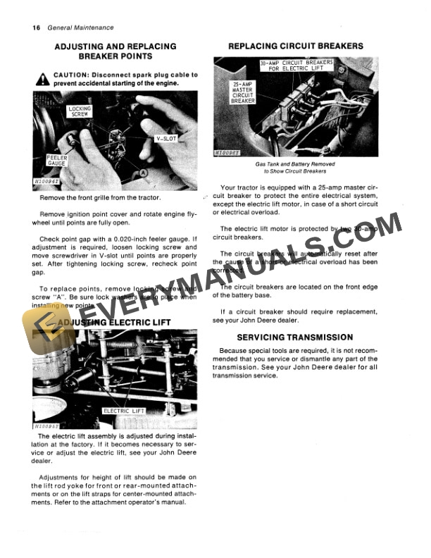 John Deere 112 Tractor Operator Manual OMM46870 3