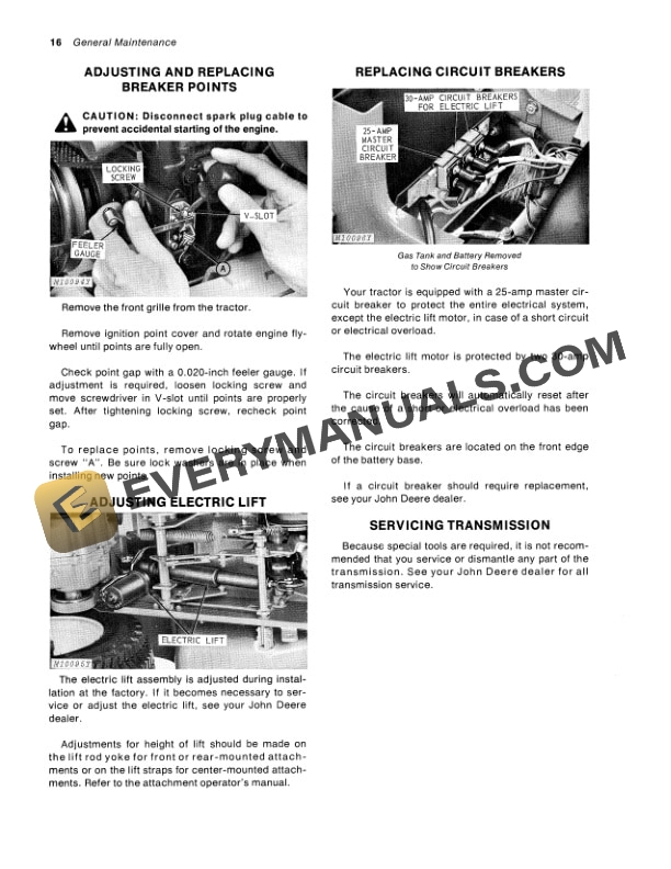 John Deere 112 Tractor Operator Manual OMM47702 3