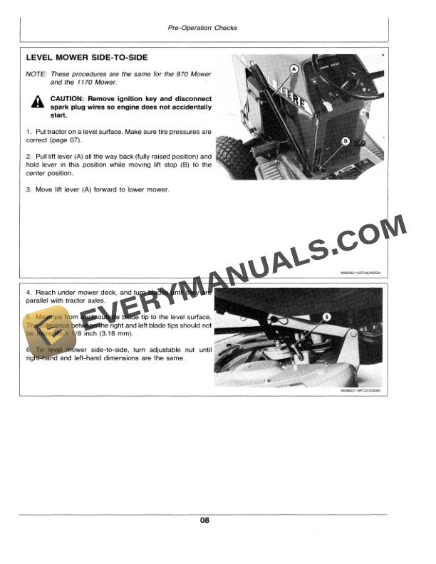 John Deere 116 Lawn Tractors Operator Manual OMM83839 2