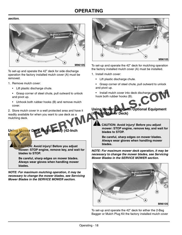 John Deere 1438GS 1438HS 1542HS 1742GS 1742HS and 2046HS Tractor Operator Manual OMGX10782 2