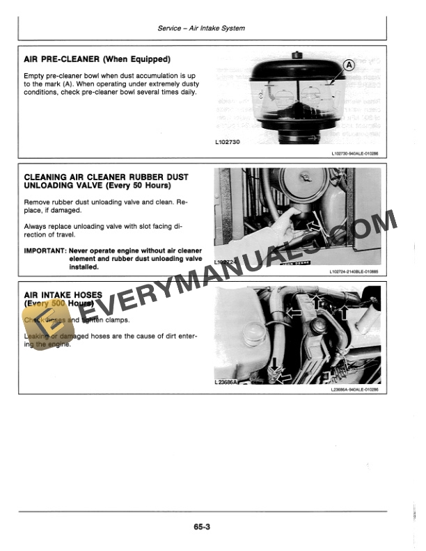 John Deere 1550 1750 And 1850 Tractors Operator Manuals OML57690 3
