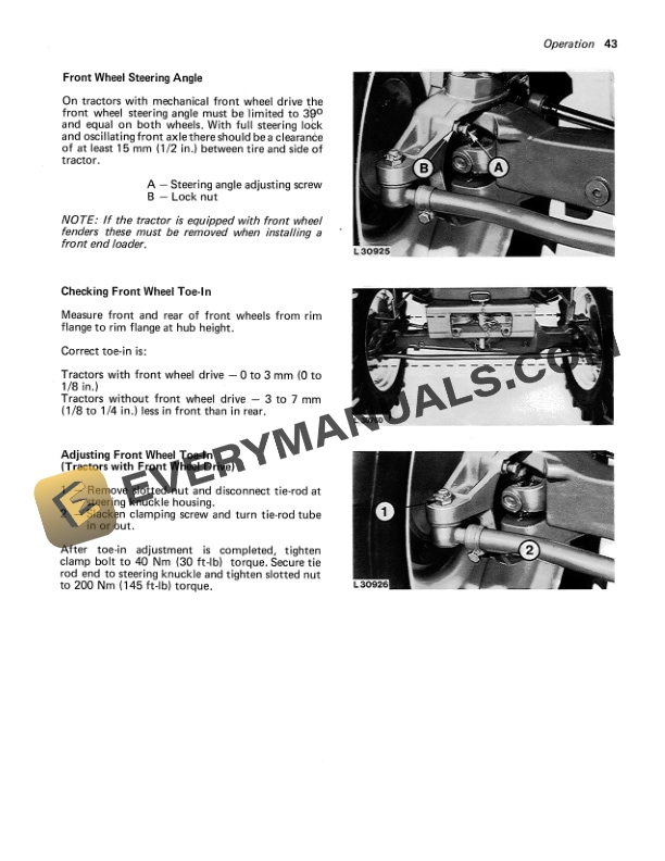 John Deere 1640 2040 And 2040s Tractors Operator Manuals OML37104 2