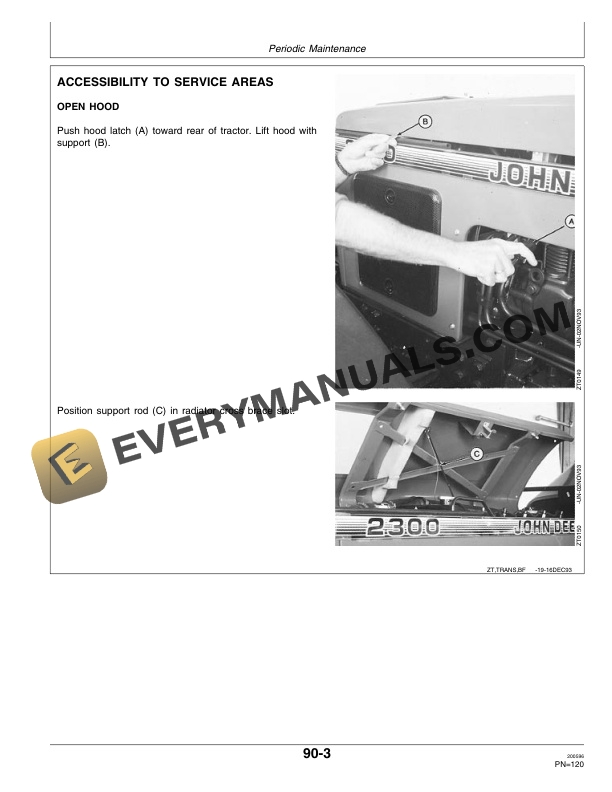 John Deere 2000 2100 2200 2300 And 2400 Tractors Operator Manuals Omzt001 3