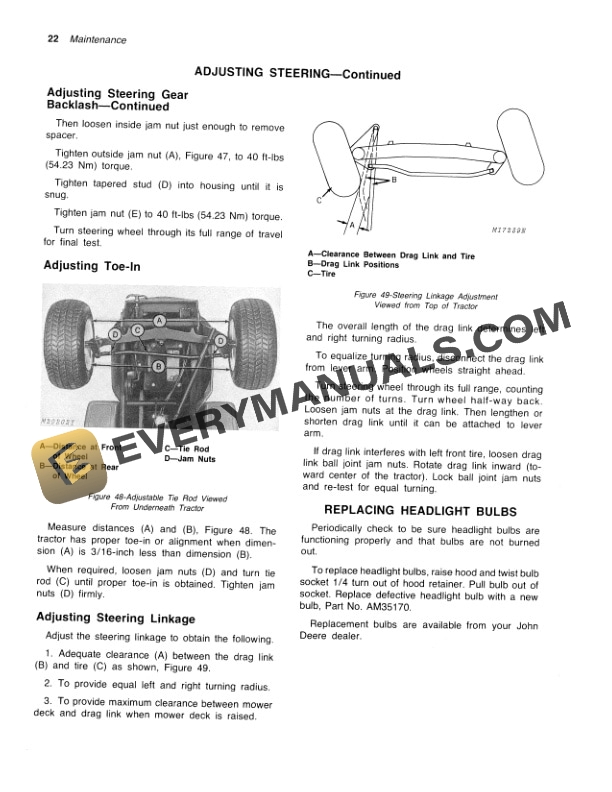 John Deere 210, 212 and 214 Tractor Operator Manual OMM81219 5 John Deere 210 212 and 214 Tractor Operator Manual OMM81219 3