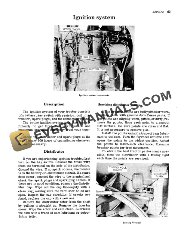 John Deere 3010 Tractor Operator Manual OMR28874 3