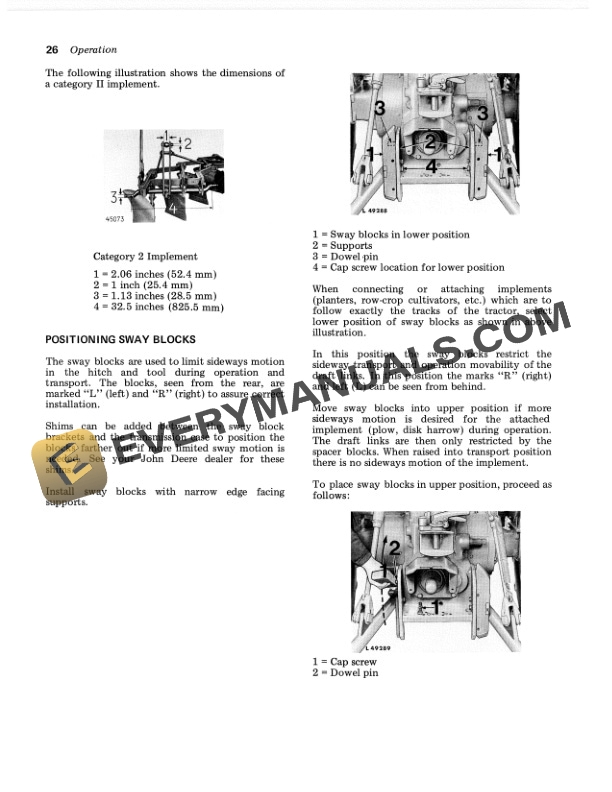John Deere 3120 Tractors Operator Manuals OML25968 2