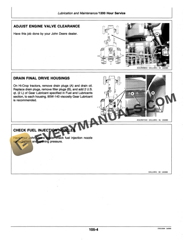 John Deere 4050 4250 4450 Tractor Operator Manual OMRW21230 3