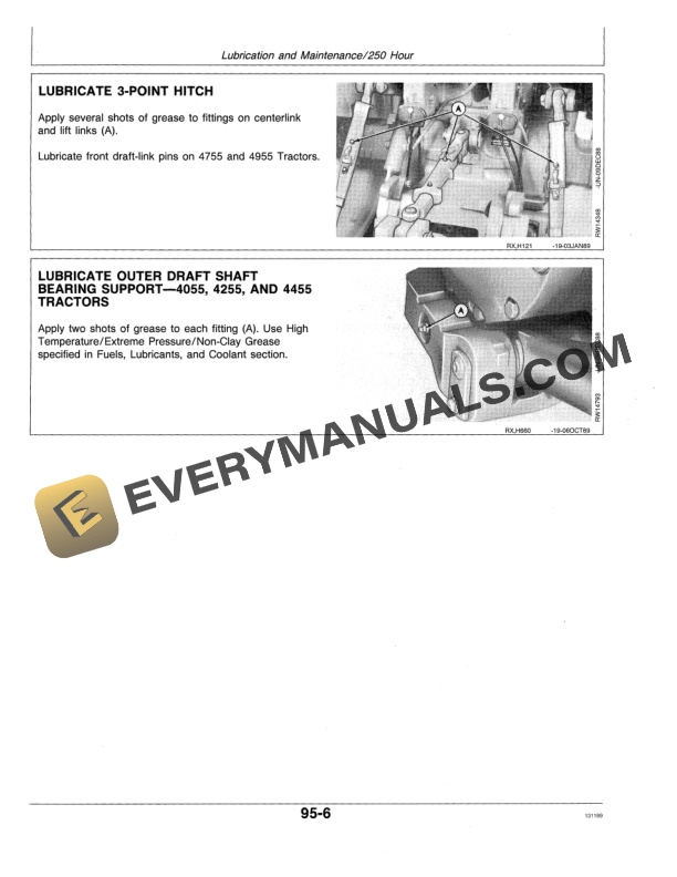 John Deere 4055 4255 4455 4755 And 4955 Tractors Operator Manuals OMRW25631 3