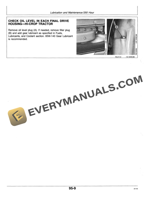 John Deere 4055 4255 4455 Tractor Operator Manual OMAR110015 3