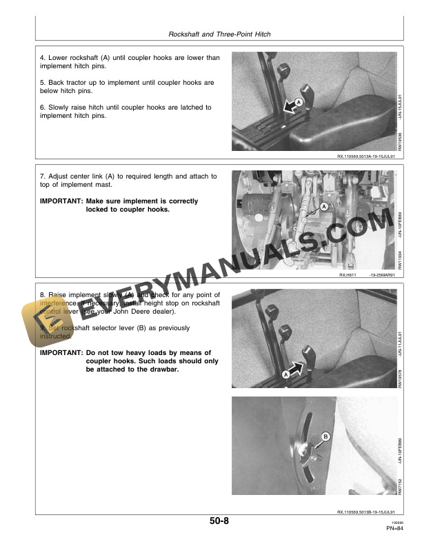 John Deere 4055 4255 4455 Trators Operator Manual OMAR11056 2