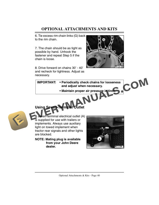 John Deere 415 And 455 Lawn And Garden Tractors Operator Manuals OMM124545 2