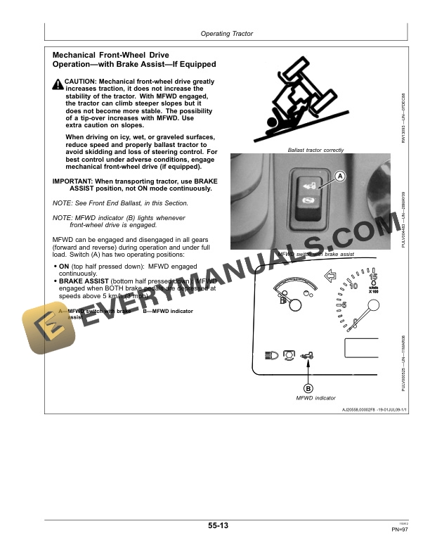 John Deere 5085M, 5095M, 5105M Tractors Operator Manual OMSU30124 4 John Deere 5085m, 5095m, And 5105m Tractors Operator Manuals OMSU30124-2
