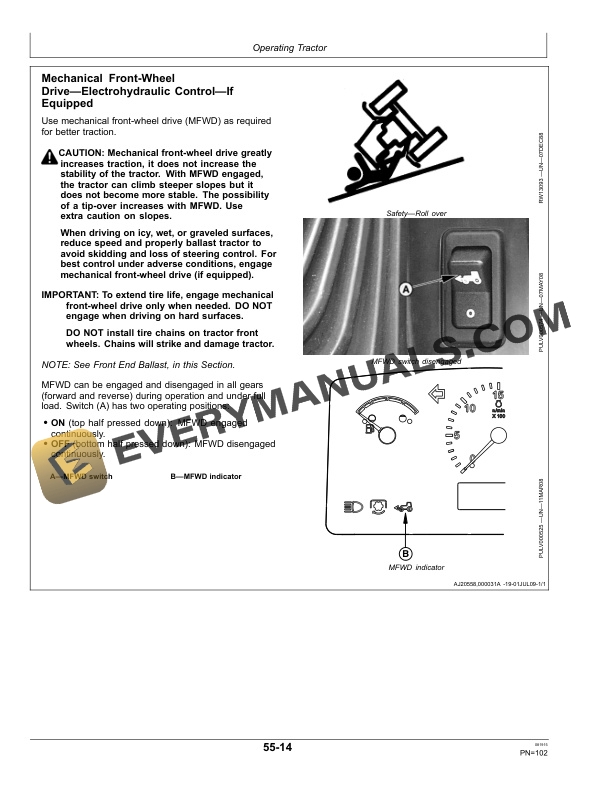 John Deere 5085M, 5095M, 5105M (Stage IIIA) Tractors Operator Manual OMSU35680 4 John Deere 5085m, 5095m And 5105m (stage Iiia) Tractors Operator Manuals OMSU35680-2