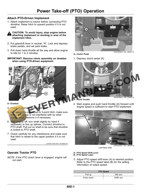 John Deere 5090E and 5100E Tractors Operator Manual OMSU59242 4 John Deere 5090e And 5100e Tractors Operator Manuals OMSU59242-2