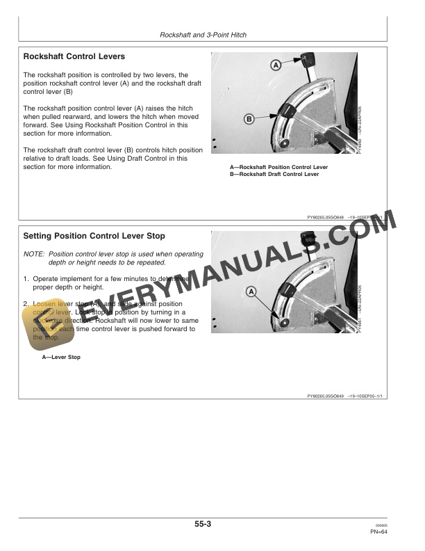 John Deere 5103 5103s 5103e And 5203 Tractors Operator Manuals OMPY0146 2