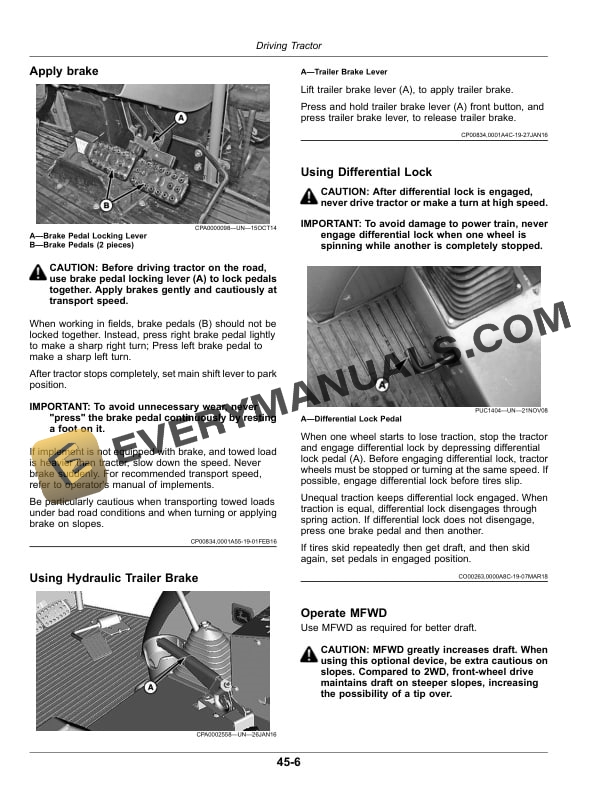 John Deere 5E-850, 5E-854, 5E-904, 5E-954, 5E-1000, 5E-1004, 5E-1200, 5E-1204 Tractors Operator Manual OMSU55601 4 John Deere 5e-850, 5e-854, 5e- 904, 5e-954, 5e Operator Manuals OMSU55601-2