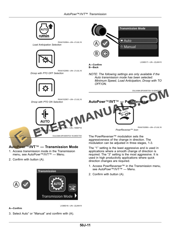 John Deere 6090M, 6100M, 6110M, 6120M Tractors Operator Manual OMAL229651 4 John Deere 6090m, 6100m, 6110m, And 6120m Tractors Operator Manuals OMAL229651-2