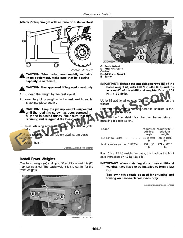 John Deere 6090M, 6100M, 6110M, 6120M Tractors Operator Manual OMAL229651 5 John Deere 6090m, 6100m, 6110m, And 6120m Tractors Operator Manuals OMAL229651-3
