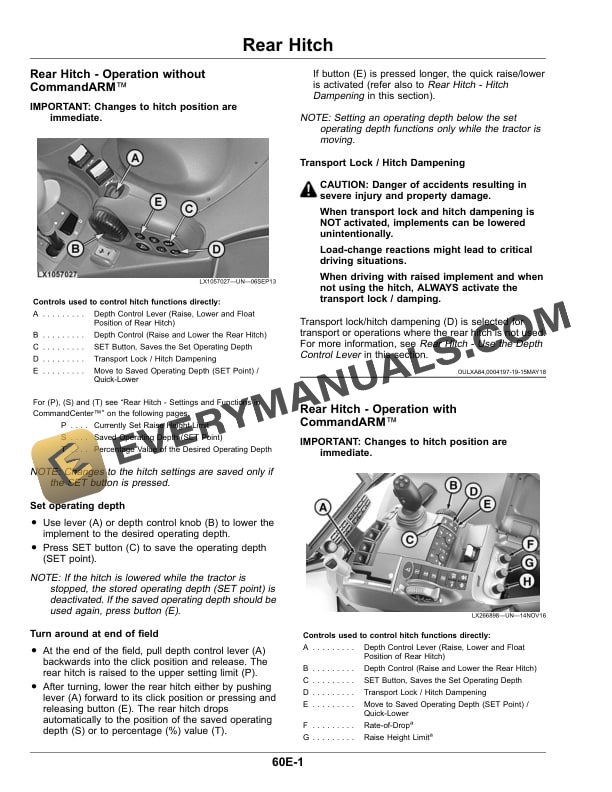 John Deere 6110R, 6120R, 6130R (MY18-) Tractor Operator Manual OMAL225932 4 John Deere 6110R, 6120R and 6130R Tractor Operator Manual OMAL225932-2