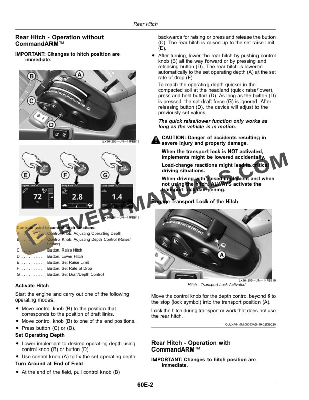 John Deere 6155M, 6155MH, 6175M, 6195M (MY20- ) Tractors Operator Manual OMAL229766J1 4 John Deere 6155M, 6155MH, 6175M, and 6195M Tractor Operator Manual OMAL229766-2