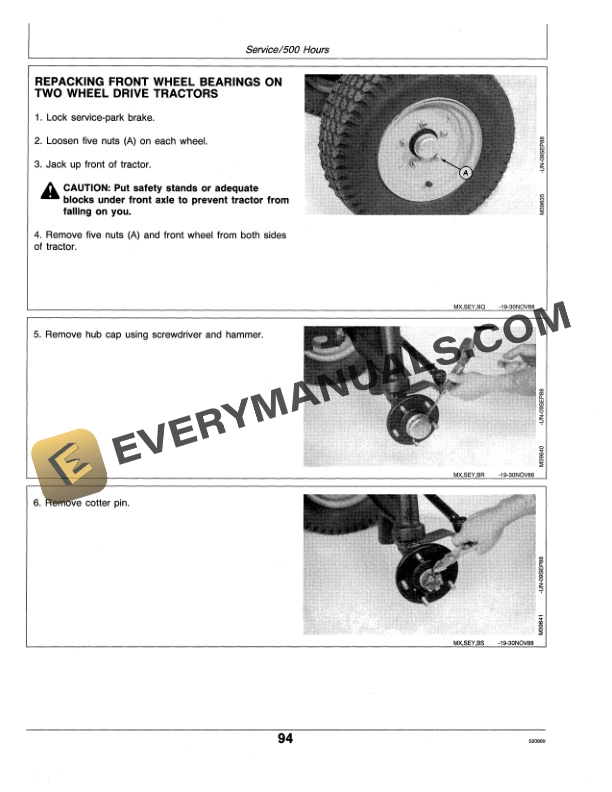 John Deere 655 755 855 AND 955 Tractor Operator Manual OMM92614 3