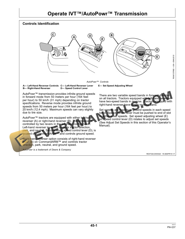 John Deere 7210R, 7230R, 7250R, 7270R, 7290R, 7310R Tractor Operator Manual OMRE579745 4 John Deere 7210r, 7230r, 7250r, 7270r, 7290r And7310r Tractors Operator Manuals OMRE579745-2