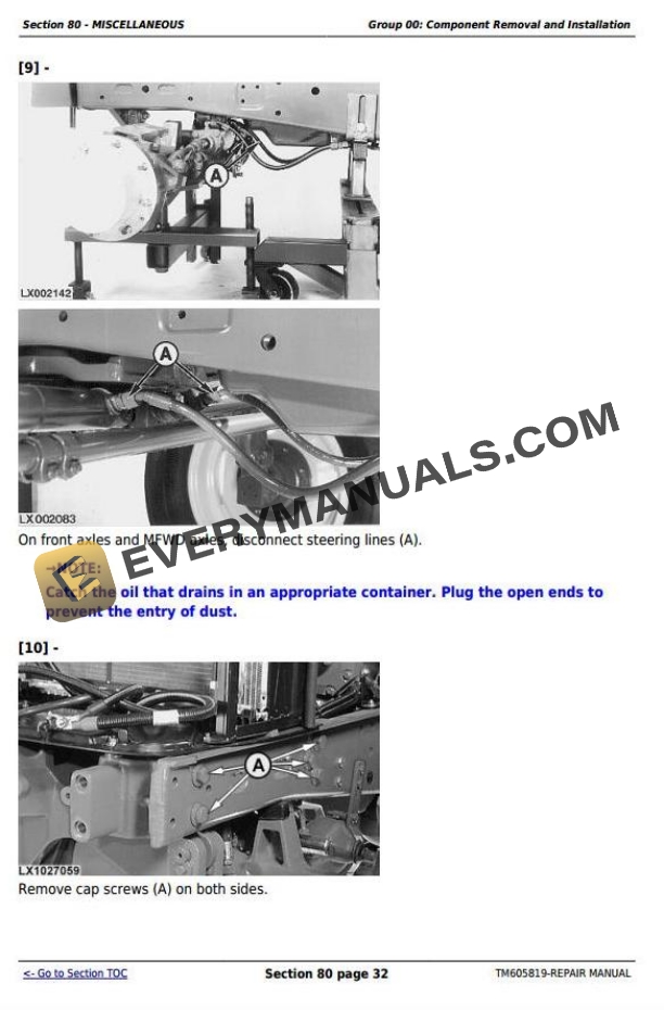 John Deere 7425 7525 6140J 6155J 6155JH Tractor Repair Manual TM605819 4 John Deere 7425 7525 6140J 6155J 6155JH Tractor Repair Manual TM605819_1
