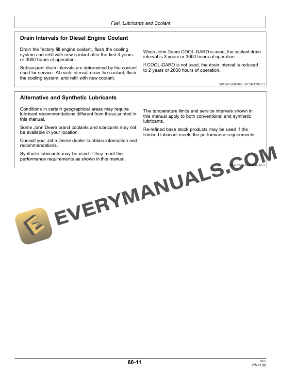 John Deere 7425, 7525, 7525 Hi-Crop Tractors Operator Manual OML217016 5 John Deere 7425, 7525 And 7525 Hi-crop Tractors Operator Manuals OML217016-3