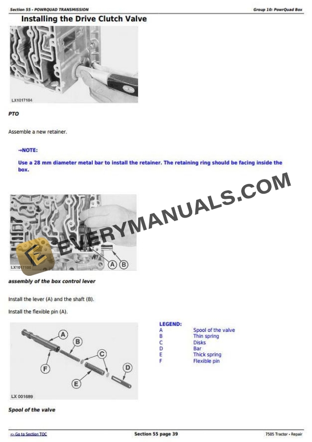 John Deere 7505 2WD MFWD Tractor Repair Manual TM4868 4 John Deere 7505 2WD MFWD Tractor Repair Manual TM4868_1