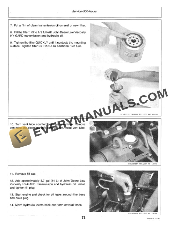 John Deere 756 and 856 Tractor Operator Manual OMM72247 3