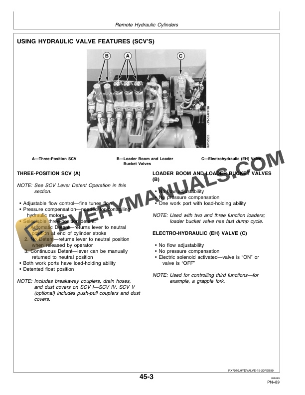 John Deere 7610 7710 7810 Tractors Operator Manuals OMAR162172 2