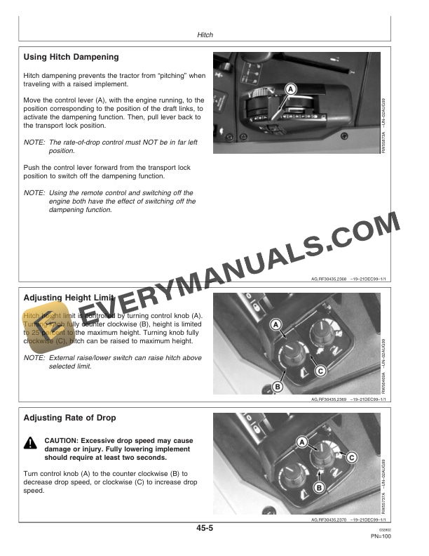 John Deere 7610 7710 and 7810 Tractor Operator Manual OMAR189662 2