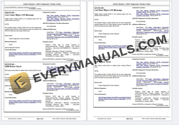 John Deere 770G 770GP 772G 772GP Motor Grader Operation Test Technical Manual TM14244X19 PDF 6 John Deere 770G 770GP 772G 772GP Motor Grader Operation Test Technical Manual TM14244X19 PDF - Image 4