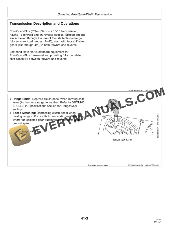 John Deere 7815 Tractors Operator Manual OMAR224621 2