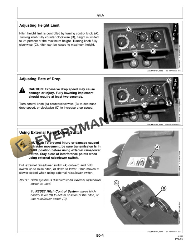 John Deere 8100 8200 8300 And 8400 Tractors Operator Manuals OMAR168259 2