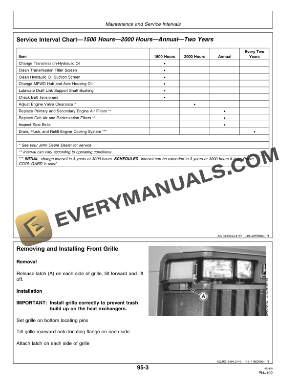John Deere 8110 8210 8310 8410 Tractors Operator Manuals OMAR178328 3