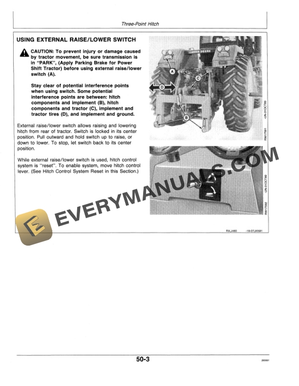 John Deere 8560 8760 8960 Tractor Operator Manual OMAR110222 2